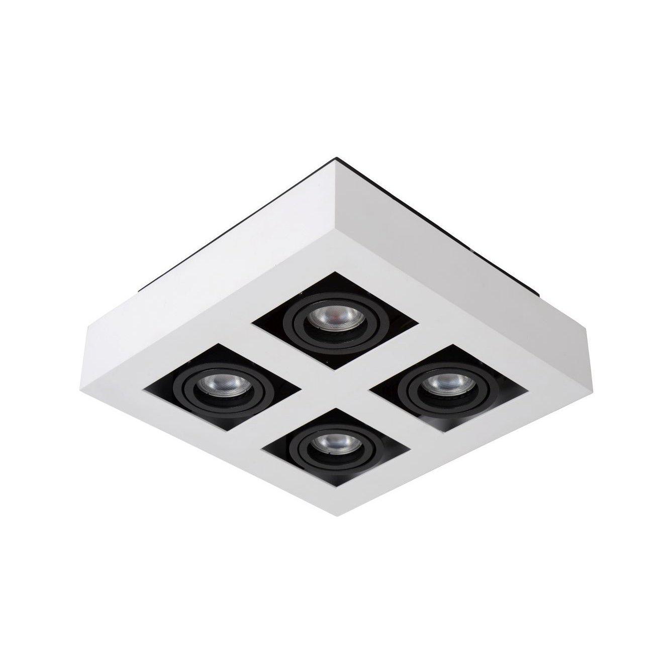 Lucide Xirax plafondspot LED Dim to warm GU10 4x5W wit