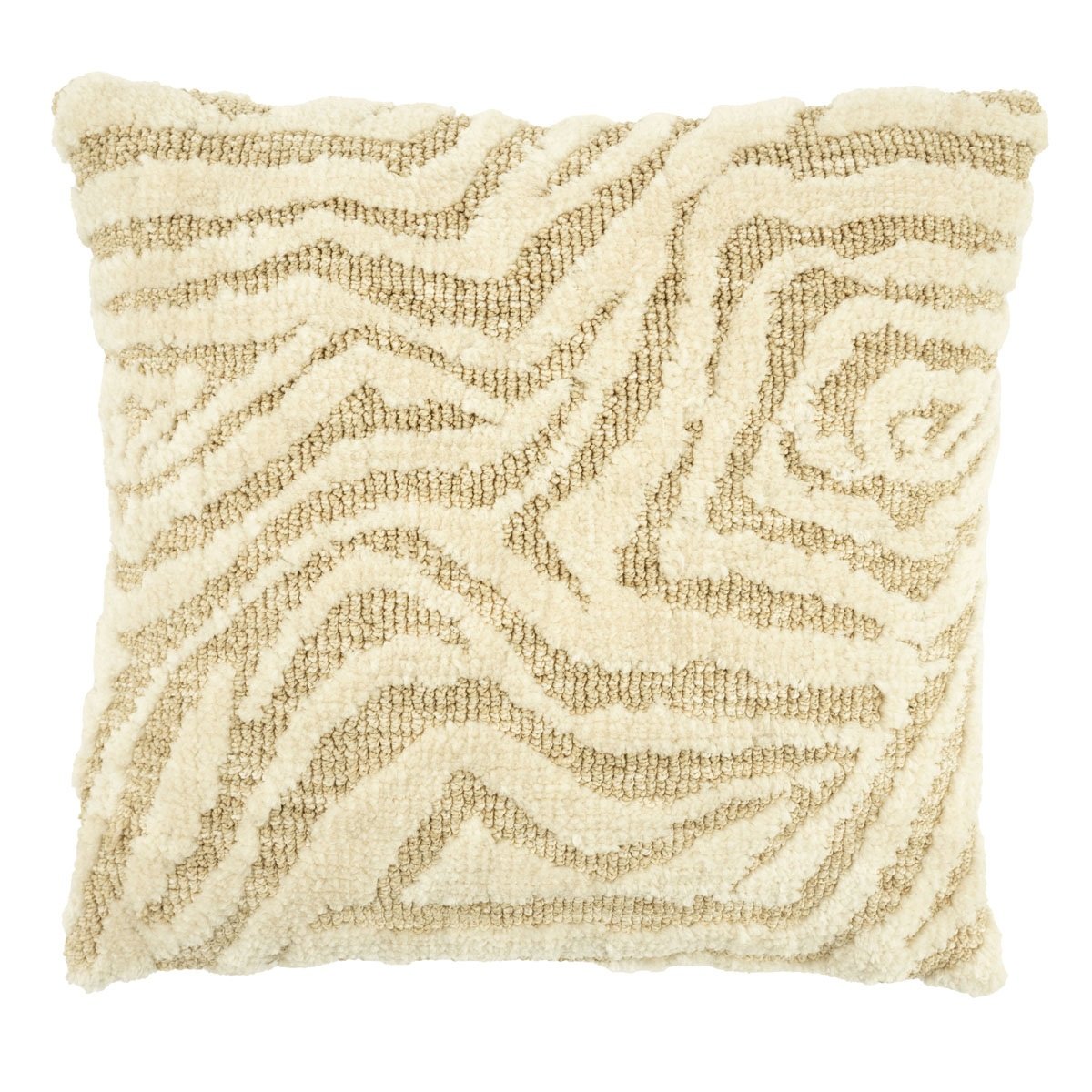 By-Boo sierkussen Sebra beige 50×50 cm