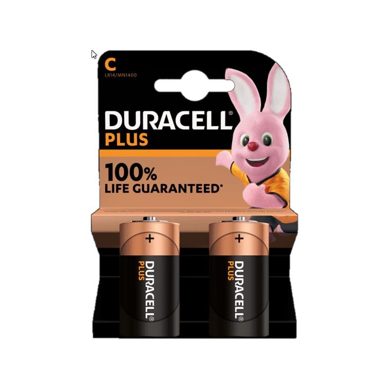 Duracell Plus Alkaline 100% C (2 stuks) (LR14)