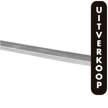 Afdekprofiel ijzer 4x20mm 100 cm.