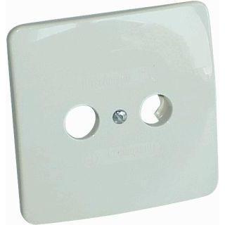 Hirschman Afdekplaat Coax/Antenne AD350 CRÉME-WIT