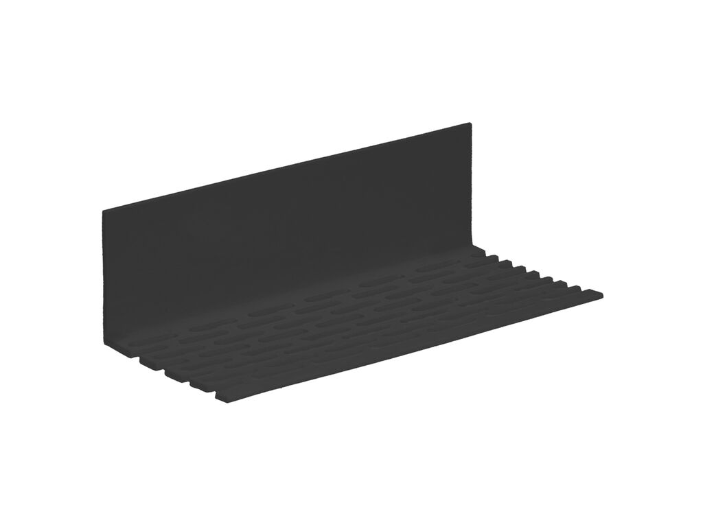 Keralit hoekprofiel geperforeerd 30x30x2mm zwart 3 meter