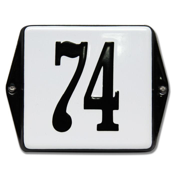 Emaille Huisnummer 10x10 - 19