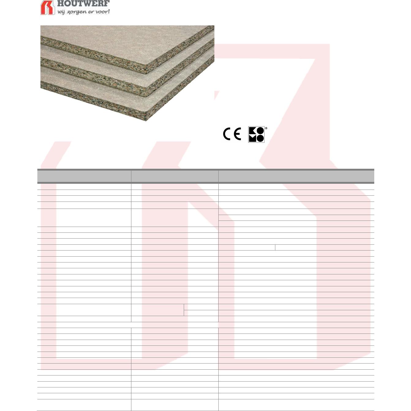 Spaanplaat Hydro 12 mm. 250x125