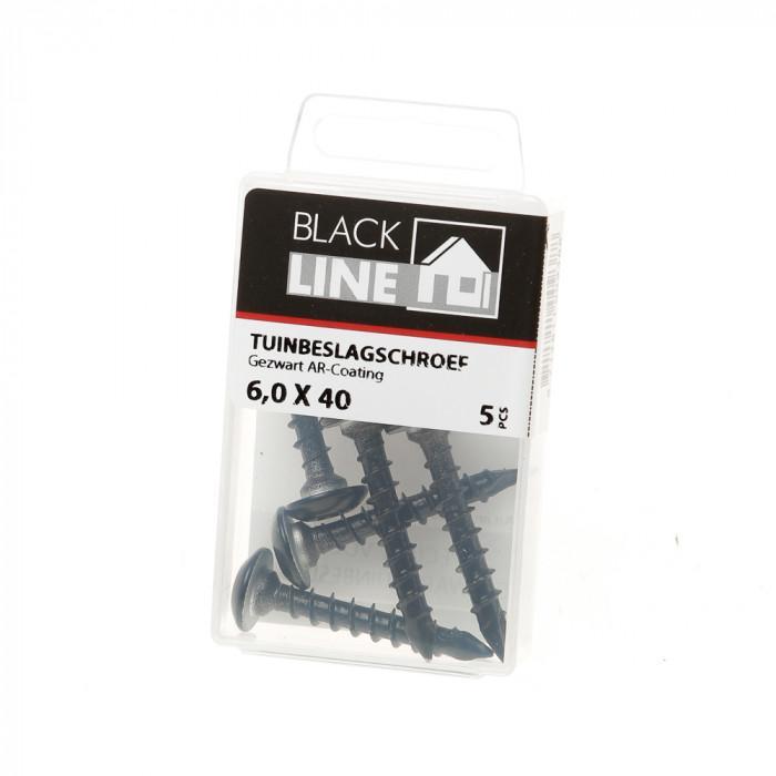 Blackline tuinbeslagschroef AR-coating OVK zwarte kop TX-30 6.0x40 (5)