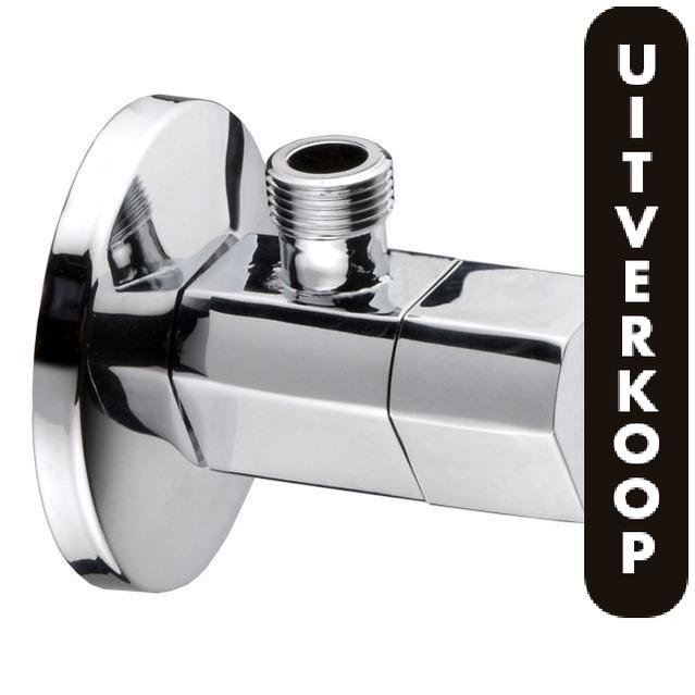 Cornat hoekstopkraan design driehoekig chroom