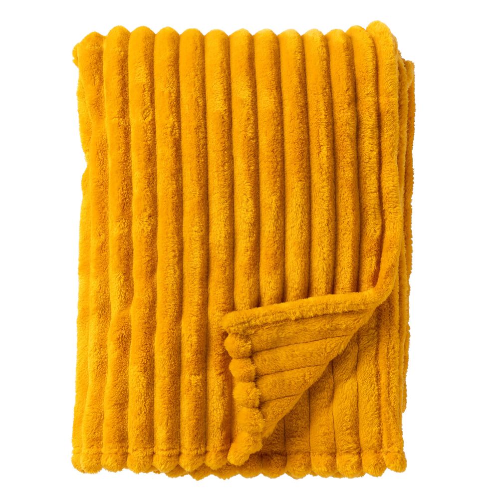 Dutch Decor plaid Ricky Golden Glow geel B150 × H200 cm