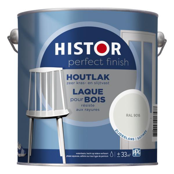 Histor Perfect Finish Houtlak RAL 9016 Zijdeglans 2,5 liter
