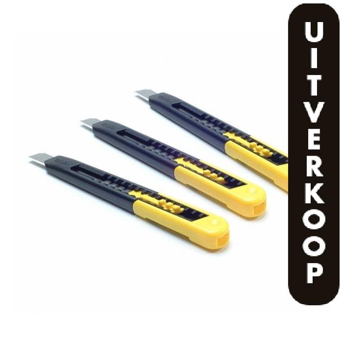 Stanley 3 x afbreekmesjes 9 mm aktie