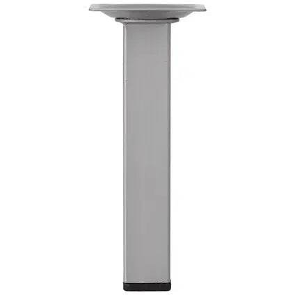 Duraline meubelpoot vierkant staal 2,5x2,5x15cm grijs 4pp