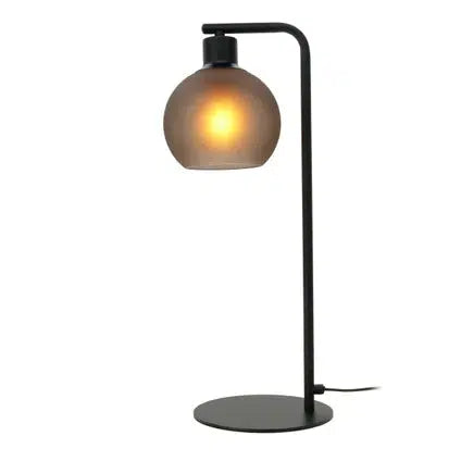 Eglo Cesenatico tafellamp 1x E27 zwart/frosted