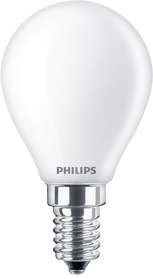 Philips LED kleine kogellamp 40W E14 warm wit mat 2-pack