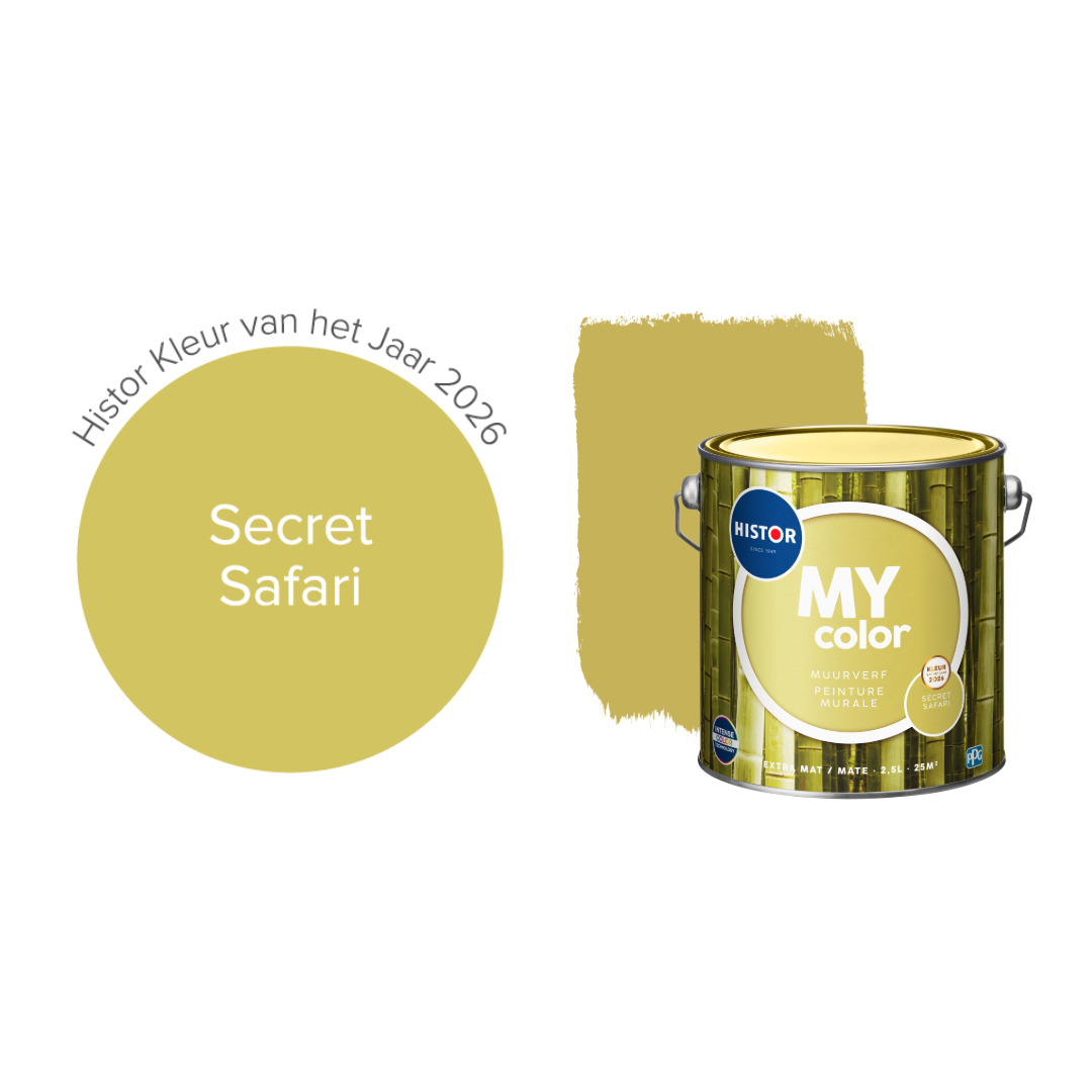 Histor kleur van het jaar 2026: Secret Safari