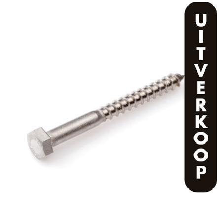 Proftec houtdraadbout RVS-A2 SW-17 DIN571 10x80 (10)