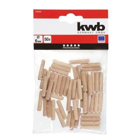 KWB Houtenduvels 6 mm 50 Stuks