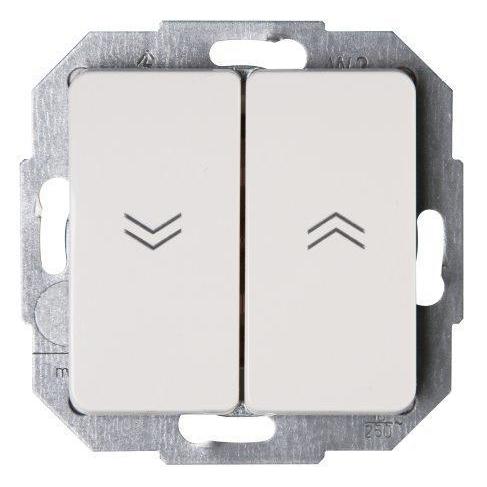 Milano jalouzieschakelaar wit