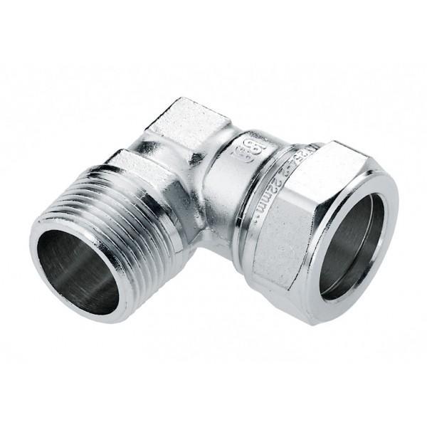 Bonfix Messing Knel/draadknie 3/8bux12mm Vertind