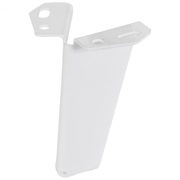 Duraline meubelpoot gevouwen staal 10cm wit 4pp