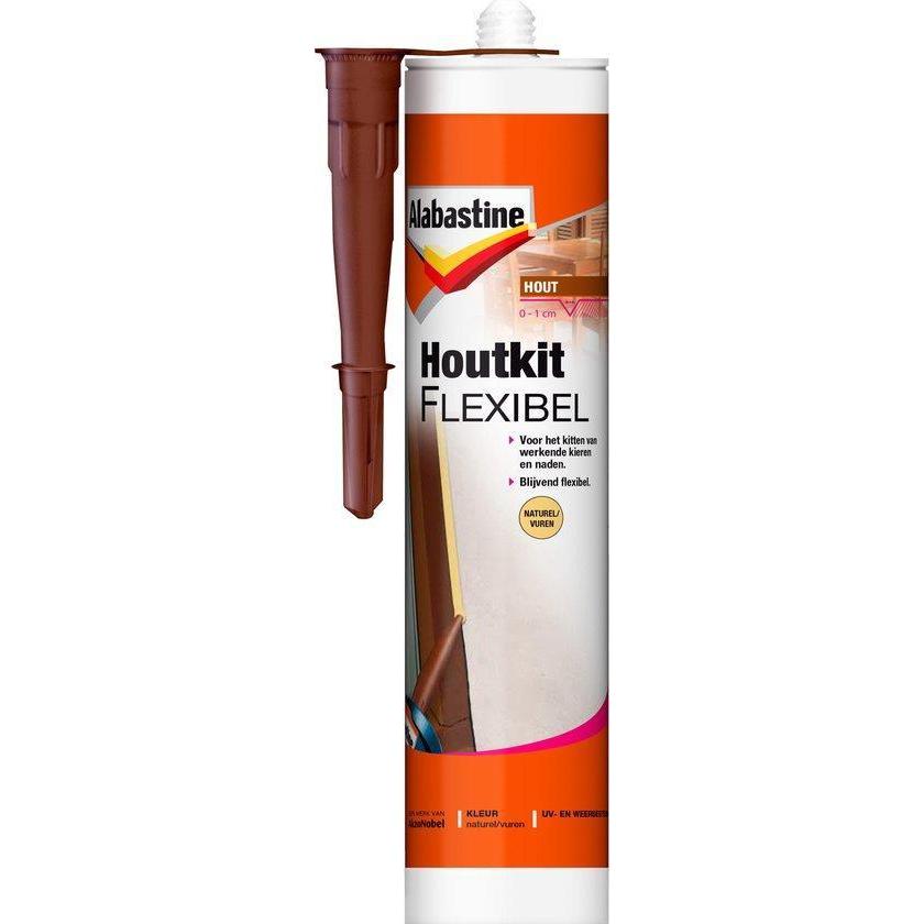 Alabastine houtkit flexibel naturel 300 ml.