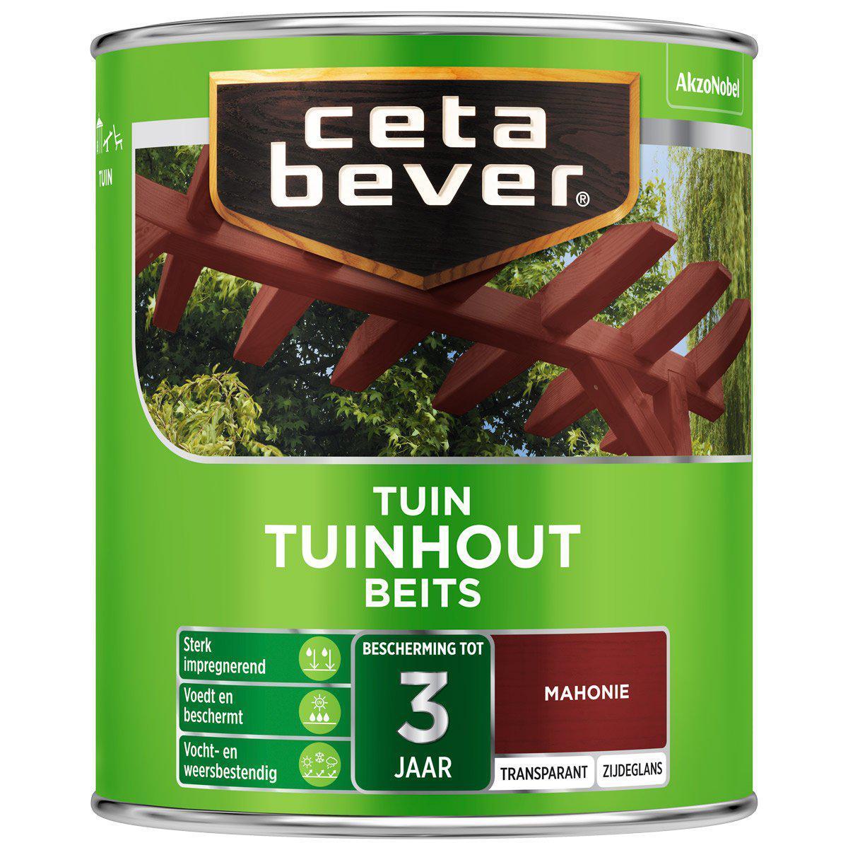 Ceta Bever tuinhoutbeits transparant 045 mahonie 750 ml.