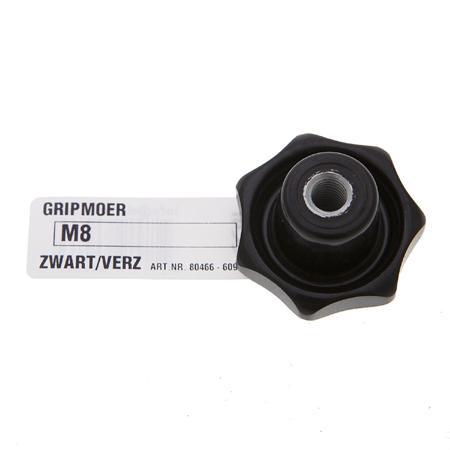 Gripmoer M8 zwart