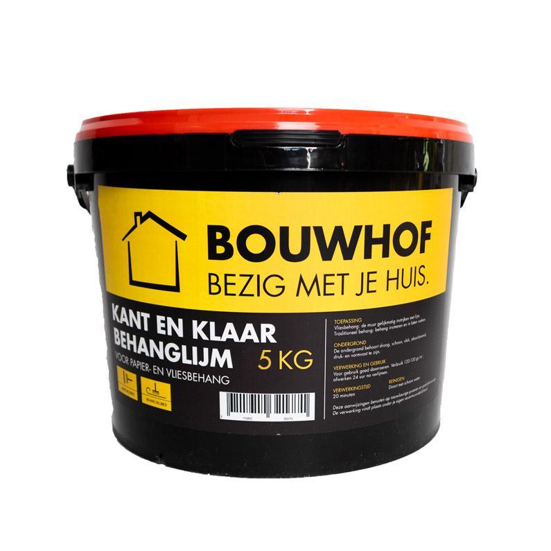 Bouwhof kant en klaar lijm vlies papier 5 kg.