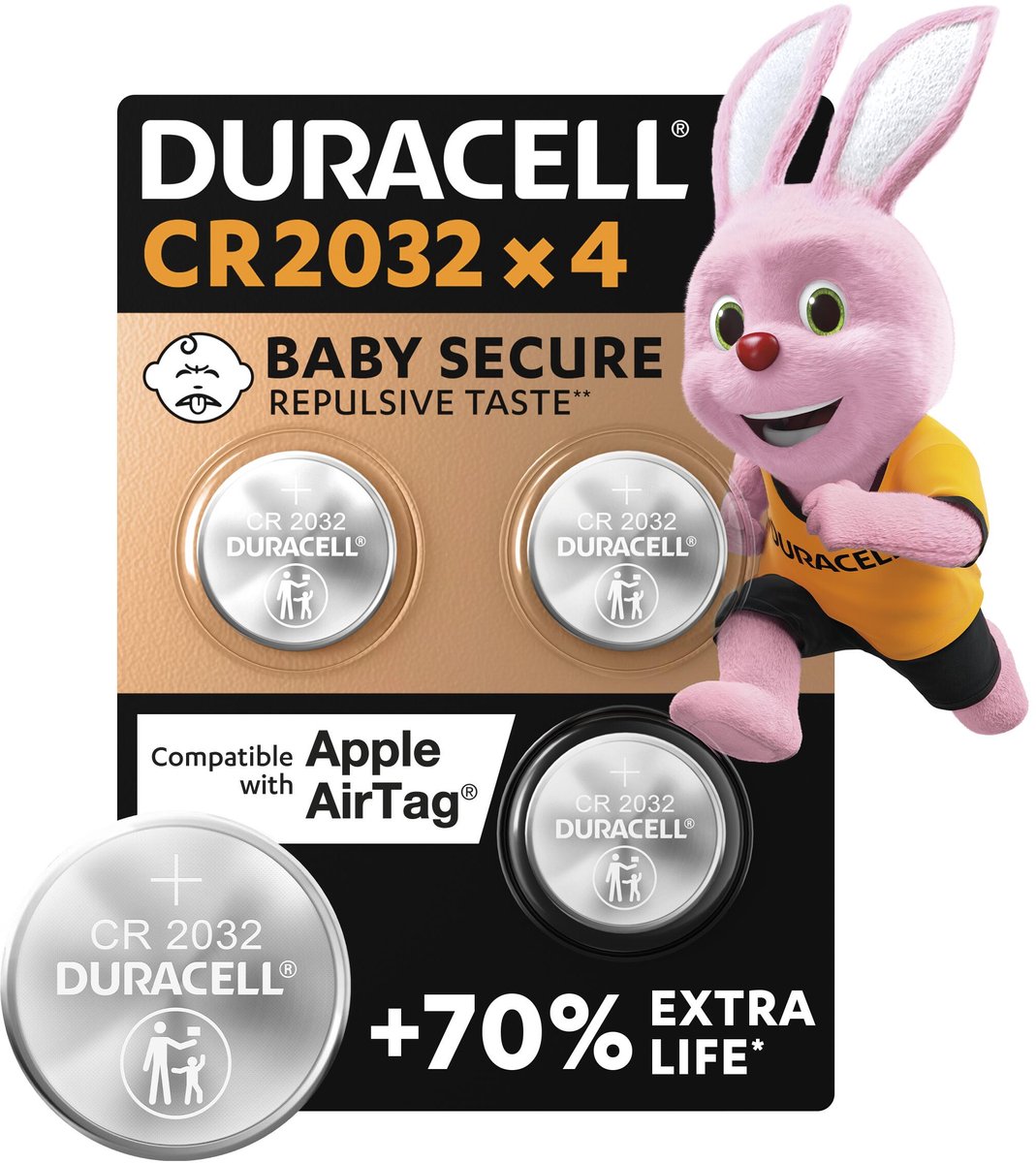 Duracell Lithium CR2032 3V 4 stuks