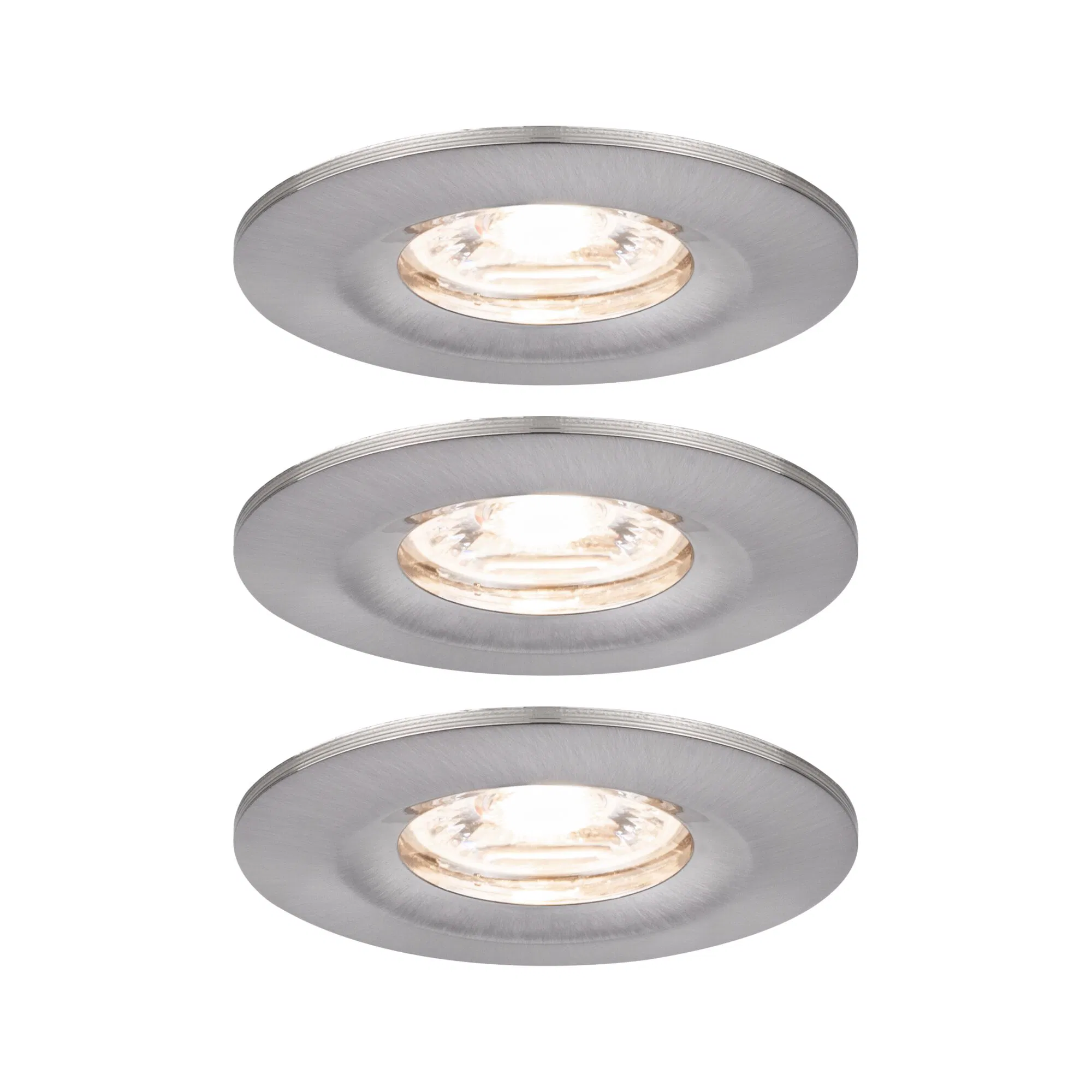 Paulmann Inblp Nova mini Coin rond stijf IP44 LED 3x4W 310lm ijzer geb/alu