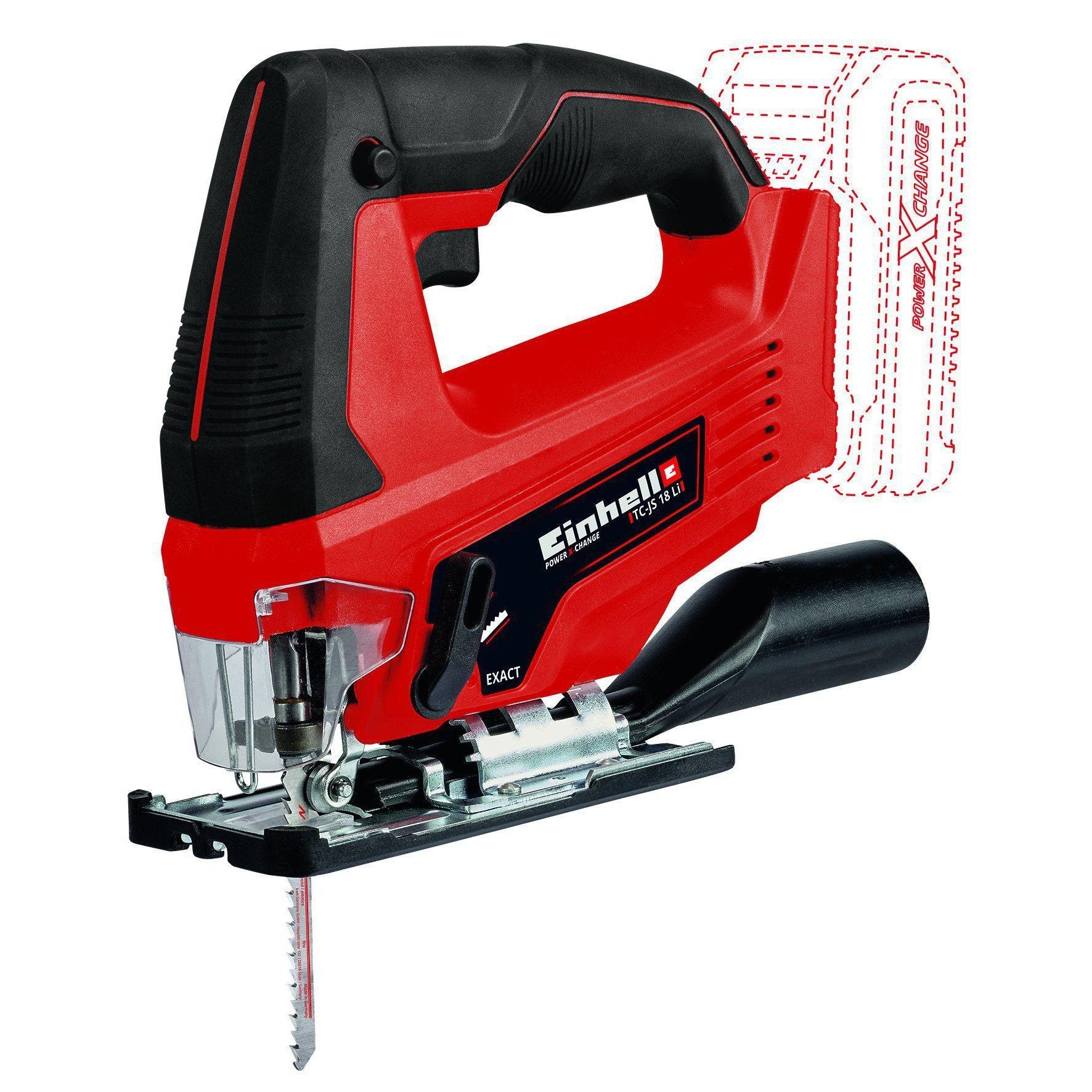 Einhell Decoupeerzaag Power X-Change TC-JS 18 Li Solo accu
