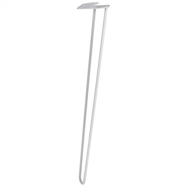 Duraline meubelpoot draad staal 72cm wit 4pp