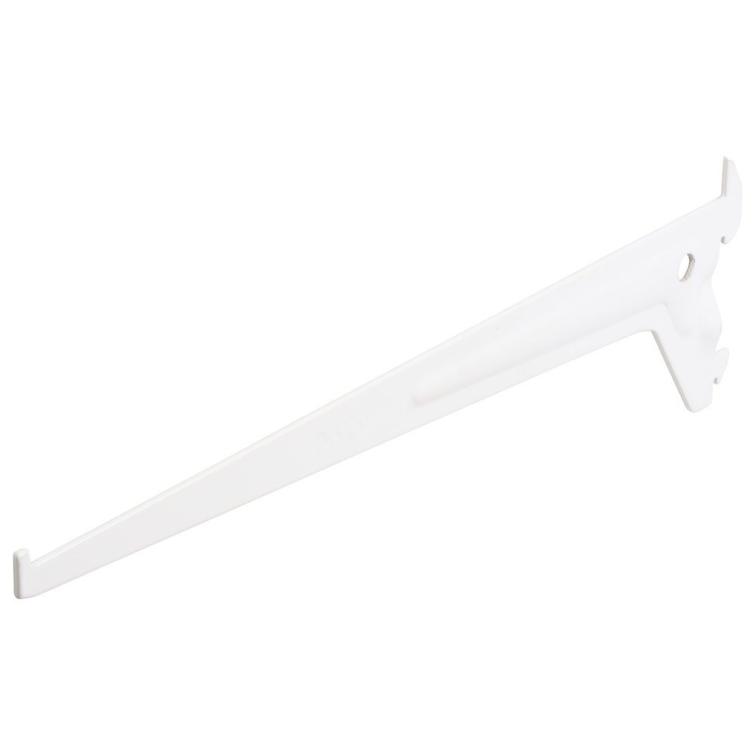 F-drager enkel RAL9003 wit 30cm 20pp