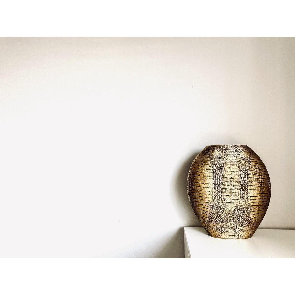 Light & Living vaas Skeld brons