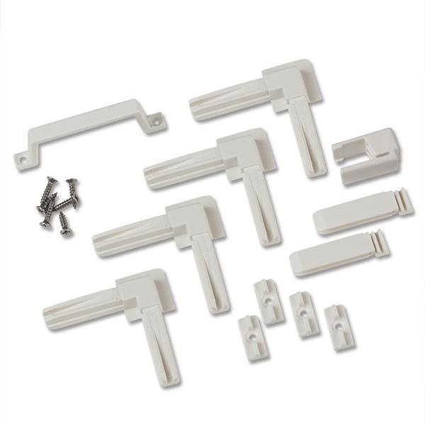 Hamstra bevestigingsset vaste hor wit