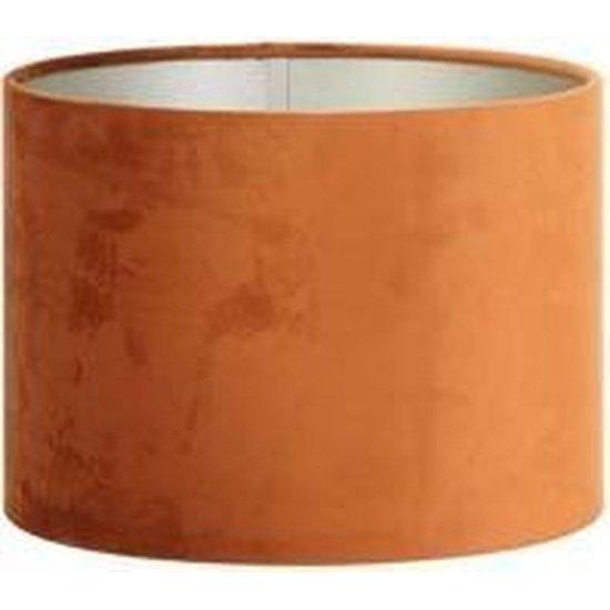 Light & Living kap cilinder Velours oranje