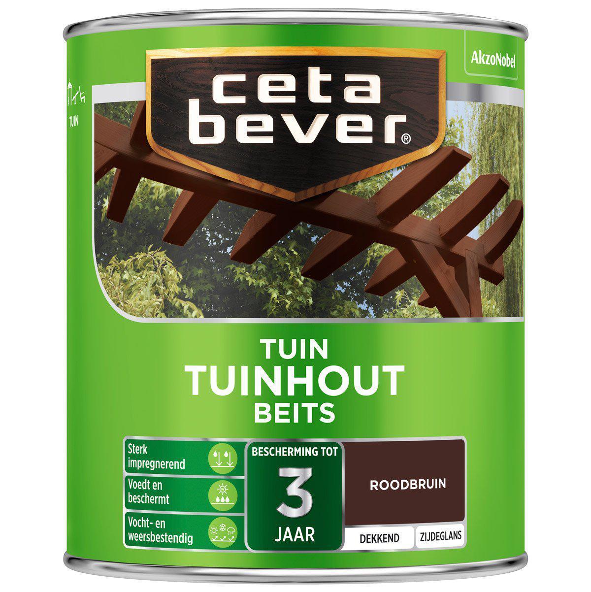 Ceta Bever tuinhoutbeits 820 roodbruin 750 ml.
