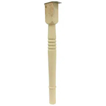 Duraline meubelpoot klassiek hout 7x7x73cm vuren FSC 4pp