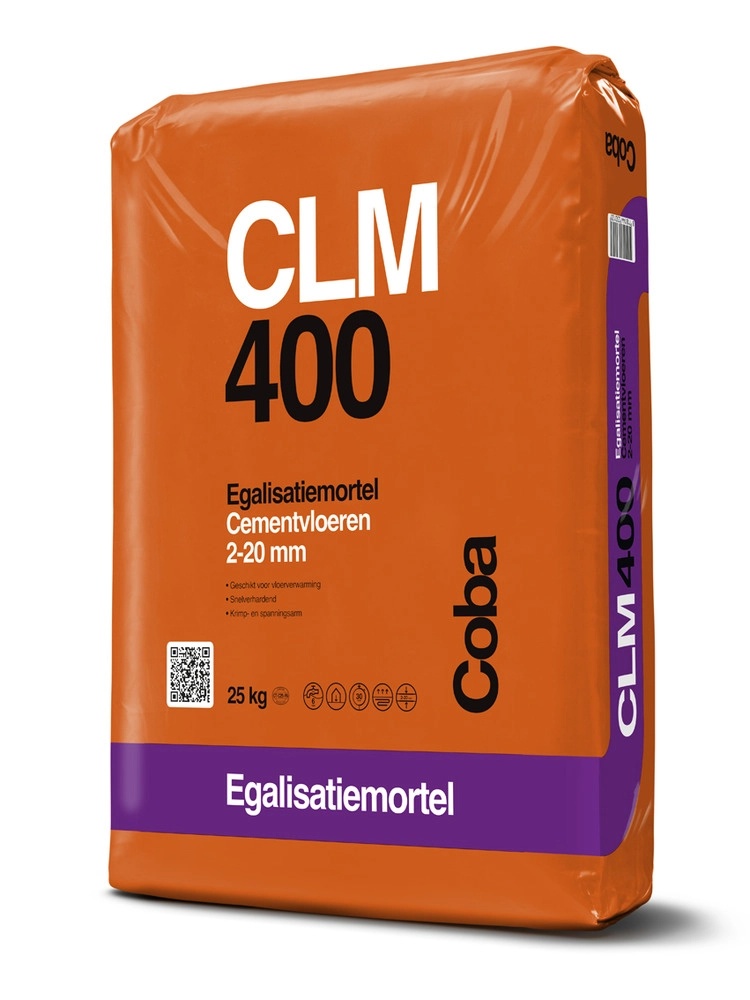 Coba CLM400 egalisatiemortel grijs 25kg