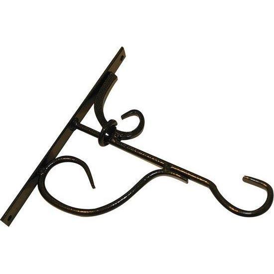 Muurhaak smeedijzer 35cm zwart