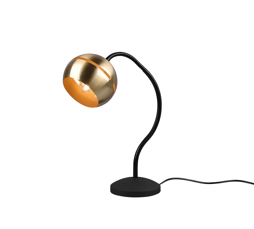 Trio tafellamp Fletcher binnen Messing mat