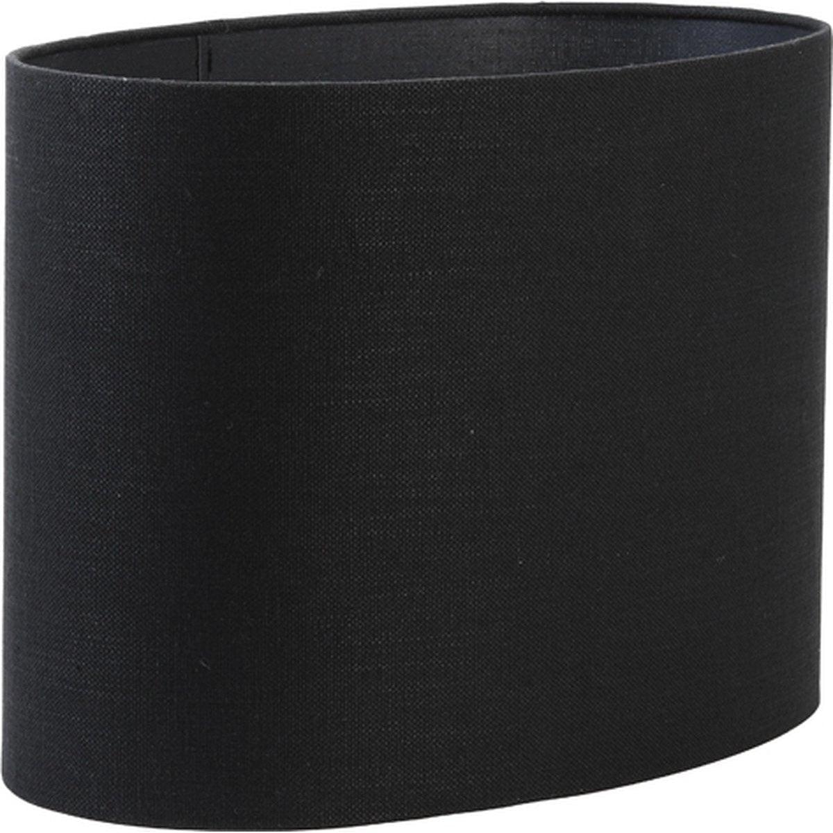 Light & Living kap ovaal recht smal Livigno zwart