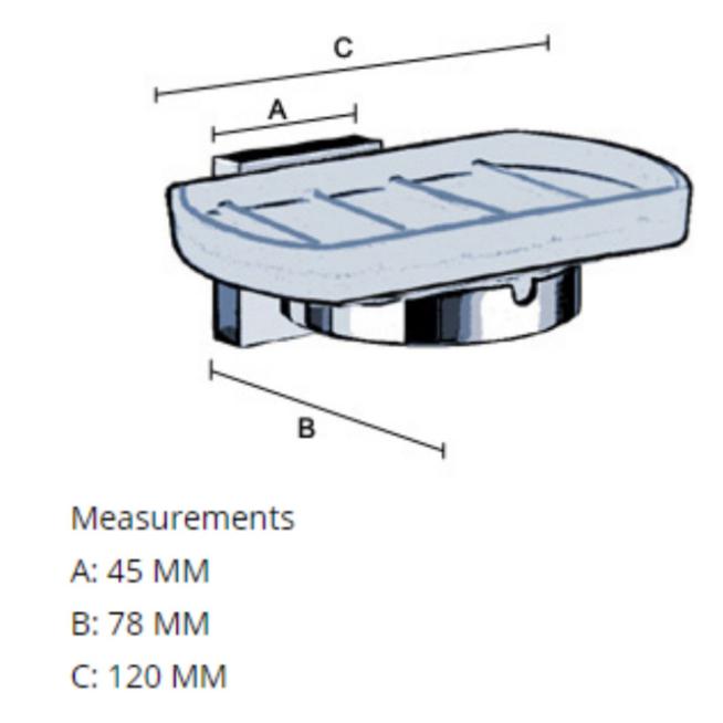Smedbo zeepschaalhouder House zwart porselein