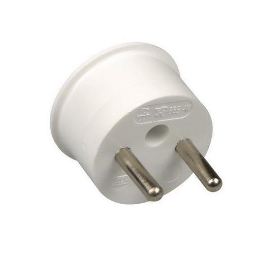 Stekker haaks zonder RA wit