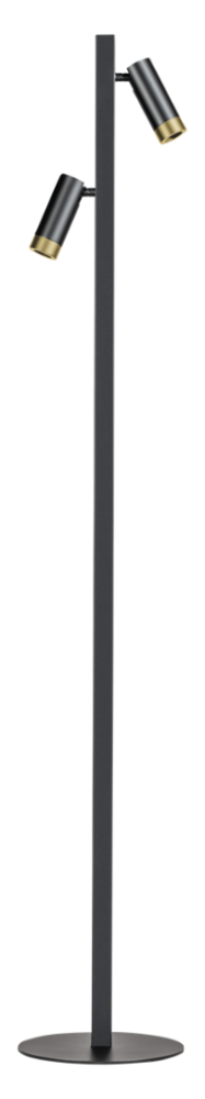 ETH Miller vloerlamp 2xE27 zwart