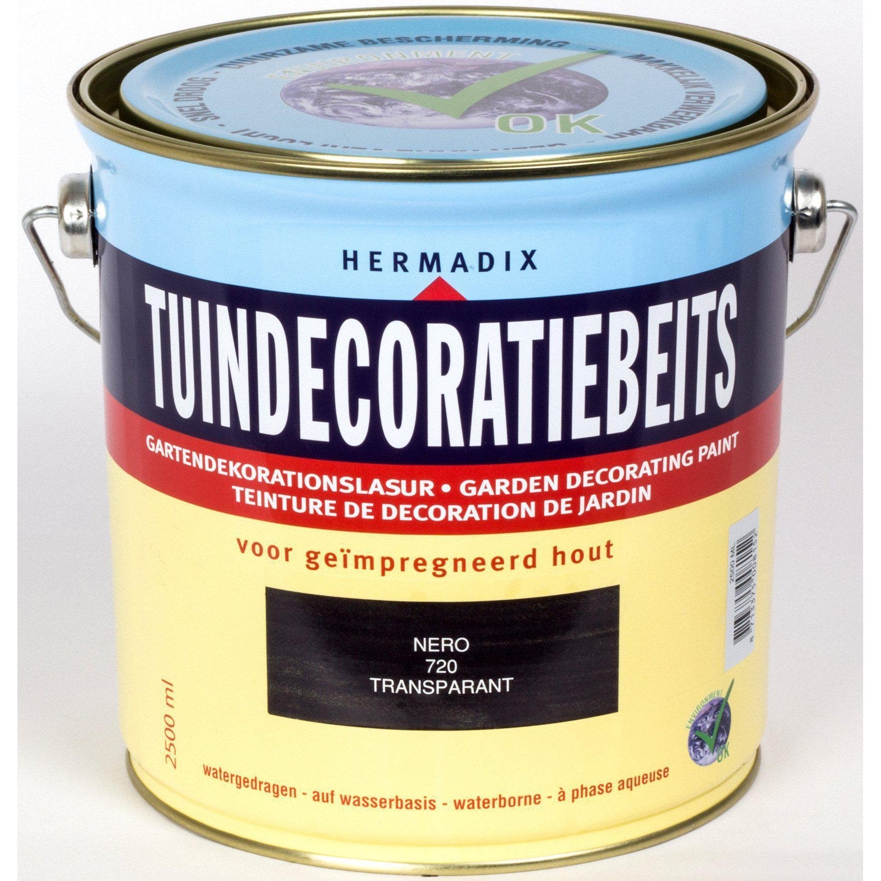 Hermadix tuindecoratiebeits 720 nero 2,5 liter