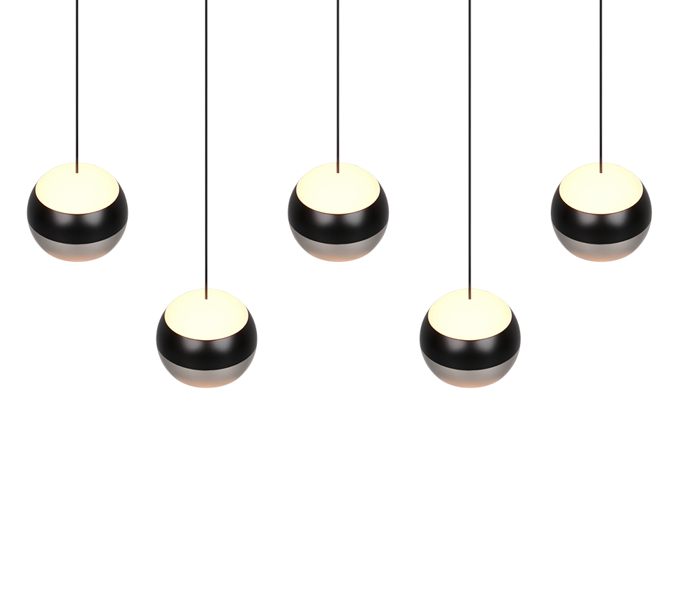 Trio Select hanglamp Orbit 5-lichts nikkel mat