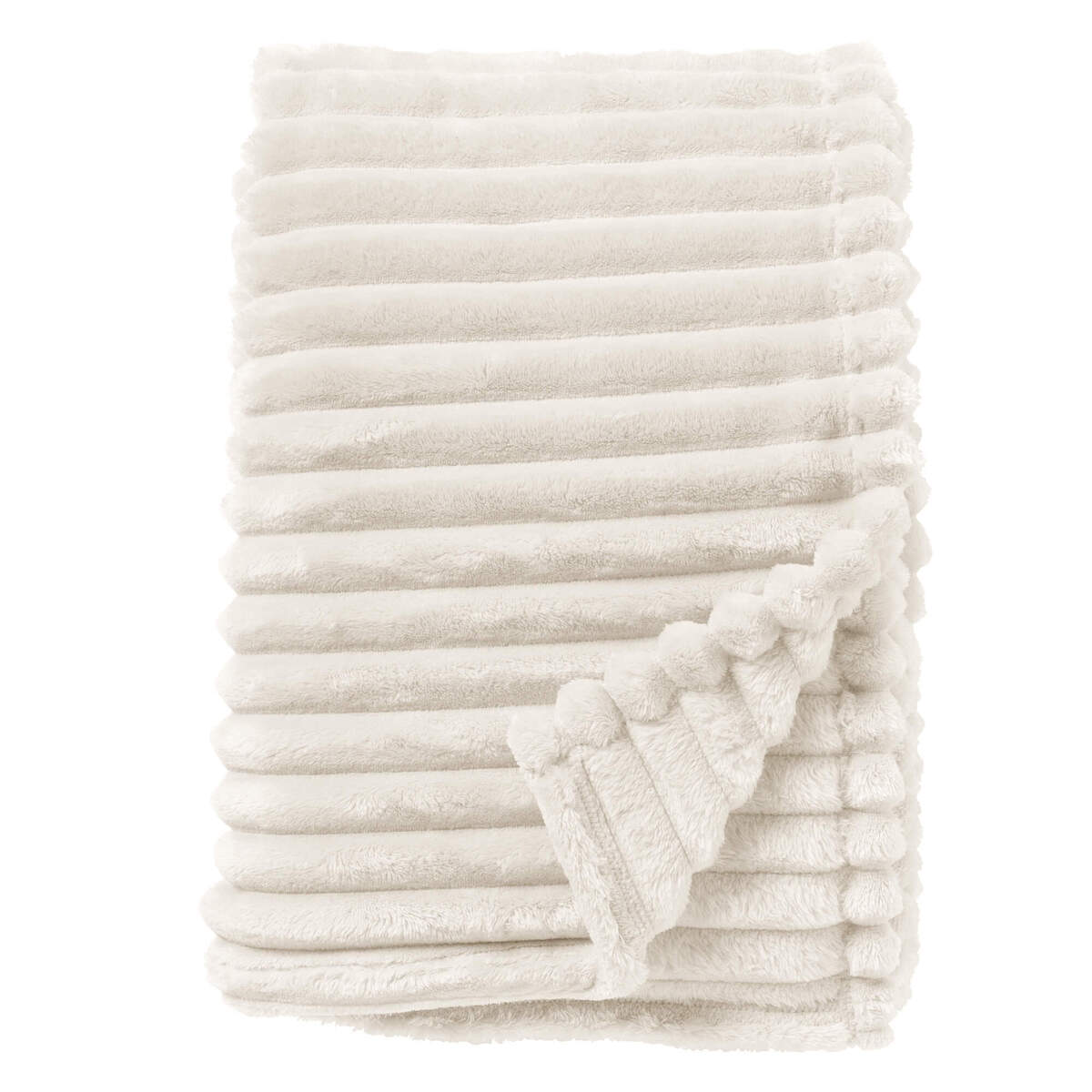 Dutch Decor plaid Ricky Snow White wit  B150 × H200 cm