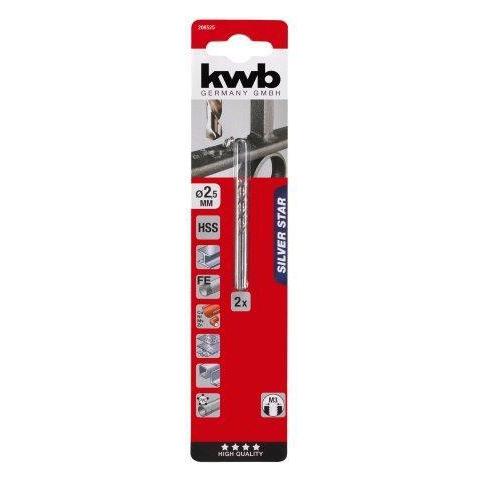 KWB HSS Silver Star 2.5 2 stuks