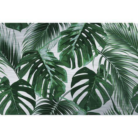 Schilderij Tropical palm leaves 80x120