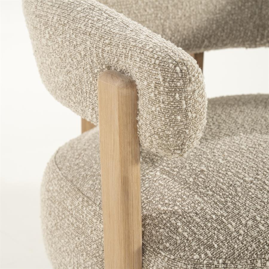 Eleonora fauteuil Lola - bruin Hush