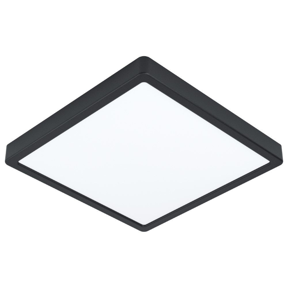 LED PLAF. 285X285 ZWART 3000K FUEVA 5